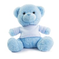 TB325-B: 25cm Blue Teddy Bear w/T Shirt